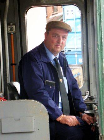Diesel train driver and signalman Fenton Fouracer