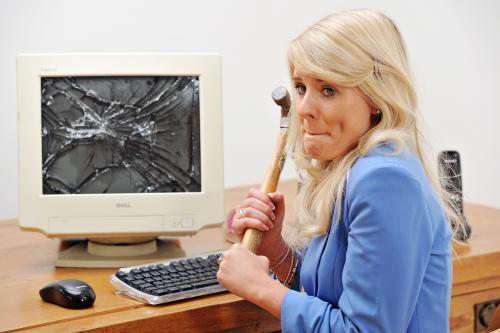 50 per cent of people in Belfast have experienced computer rage according to memory upgrade compnay crucial.com