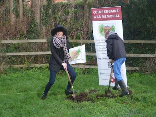 Colne Engaine War Memorial Project Ground Breaking