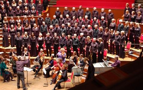 Bristol Choral Society performing Messiah at Colston Hall with orchestra Music for Awhile and conductor Adrian Partington