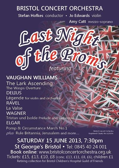 Bristol Concert Orchestra - Last Night of the Proms 15 June 2013