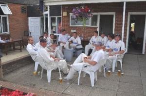 Pictured (above): Cheshire's players take a well-earned break after their fine win over Berkshire