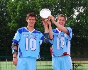 Pictured (above): All smiles for Timperley's captains