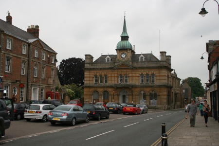 Towcester town hall and Market Square