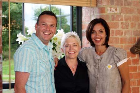 From left to right: Simon West, Katie Slinn and Britain’s Dream Homes presenter Melissa Porter