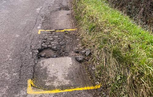 “WNC have bought a JCB machine to fix potholes, but they don’t have the funds to run the machine to its capacity.  This funding will get that machine fully working and many more repairs done.”  