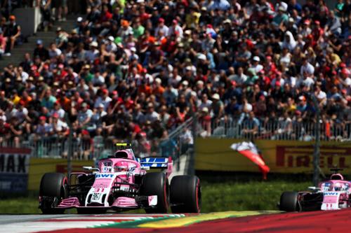 Silverstone based F1 Sahara Force India scored 14 points in today’s Austrian Grand Prix with Esteban Ocon and Sergio Perez finishing in sixth and seventh places respectively.