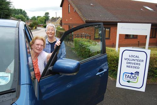 81-year old Enid Armstrong from Shutlanger is a regular passenger of the Towcester Area Door to Door service (TADD) for appointments to the Towcester medical Centre. She said: “The value to people like me is immeasurable”.