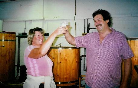 Julie and Roy in the Brewery