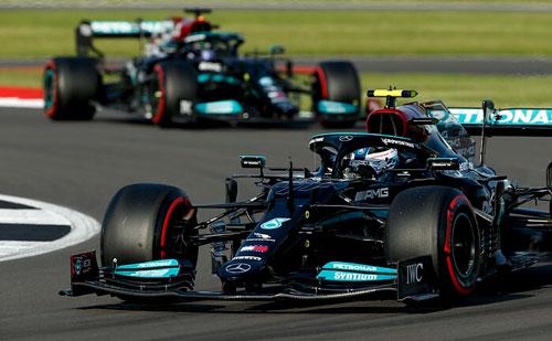 A crowd-pleasing P1 and P3 for the Brackley based Mercedes-AMG Petronas F1 Team in the Friday qualifying session at the British Grand Prix