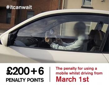 Tough new penalties for driving while using a mobile phone come into force  on Wednesday, 1 March 2017.