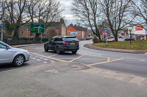 Nearly 600 motorists will be warned about flouting road restrictions at a congested Northampton junction since recently introducing enforcement measures to help keep traffic moving there.