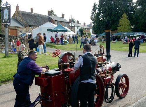Dave Cambray’s “Little Giant” steam traction engine was one of the many attractions at Abthorpe Ginfest.