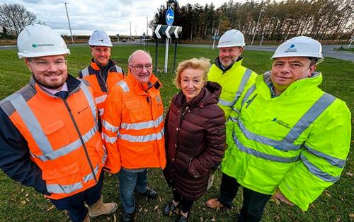 The project has experienced a number of delays during its construction but thanks to renewed efforts by local MP Andrea Leadsom, Persimmon Homes, West Northants Council and National Highways, a key milestone has been reached.