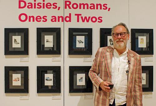 Artist and comedian Jim Moir was in Northampton on Friday to open his exclusive new art exhibition entitled ‘Daisies, Romans, Ones and Twos.’ 