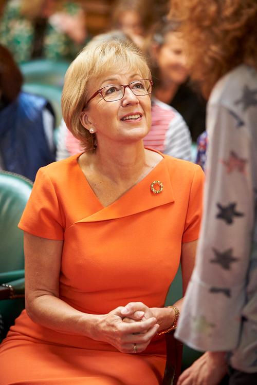 Andrea Leadsom speaking at 'Churchills Babies' conference. A global perspective on best practice in infant metal health.©Clive Totman 2018