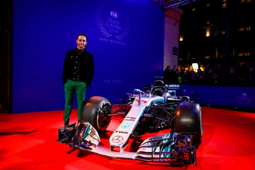  Mercedes-AMG Petronas Motorsport and Lewis Hamilton receive FIA Formula One World Championship trophies 