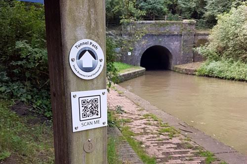 Waymarking project connects two ends of canal tunnel for walkers Photo: Geoff Wood
