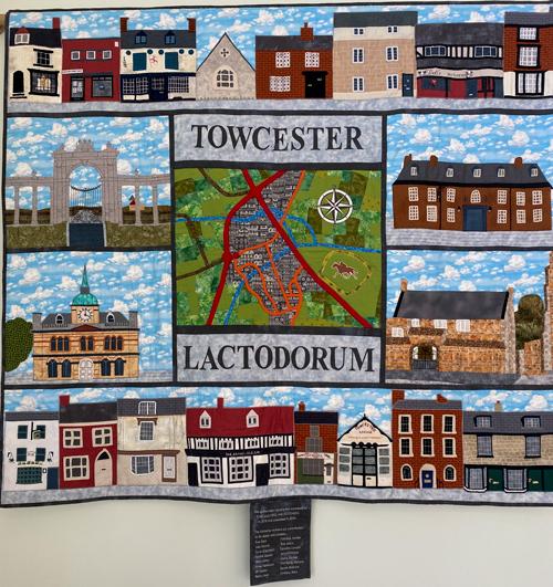 Tove Quilters and Stitchers was established in Towcester some 20 years ago by a group of like-minded ladies in order to promote and share enjoyment of all aspects of stitchcraft: patchwork and quilting predominantly, but also knitting, embroidery, sewing and crochet. 
