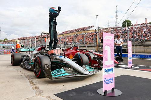 First pole of the season for the Brackley based Mercedes-AMG PETRONAS F1 Team in Hungary 