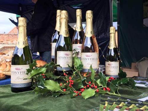 Stonyfield's award-winning sparkling wine, harvested from a single field in nearby Blisworth, comes from a blend of grapes of the Pinot Noir and Seyval Blanc varieties, giving it a sophisticated flavour and dry quality. Fantastic as a toast to see in the New Year perhaps?