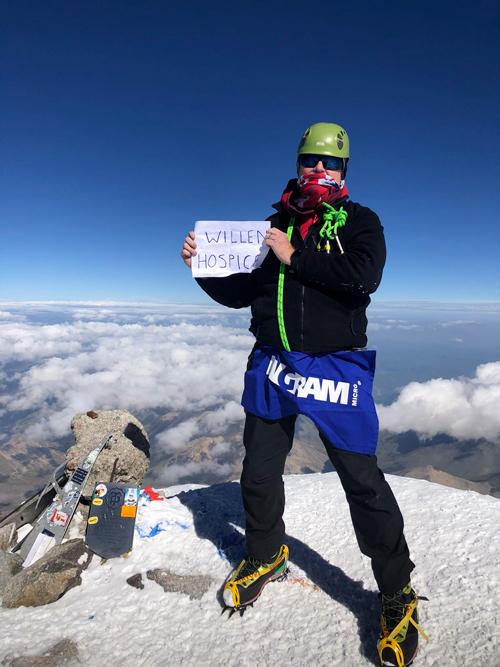 At 9.18am I emotionally arrived at the Summit of Mount Elbrus... I left a picture of my mum and reflected on all those impacted by my two chosen charities this year