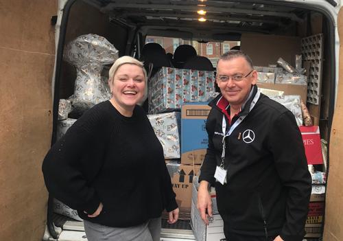 Council officers deliver first load of Comfort and Joy