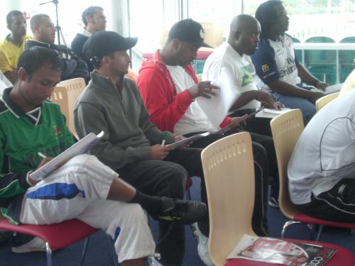 football workshop participants