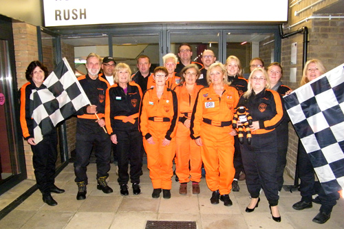 A group of over 15 volunteer marshals from the Silverstone Marshals Team came to see hit new motor racing feature film Rush at the Errol Flynn Filmhouse in Northampton