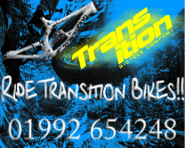 Ride Transition Bikes logo advert