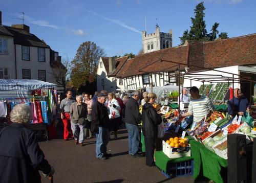 View of Waltham Abbey Market 