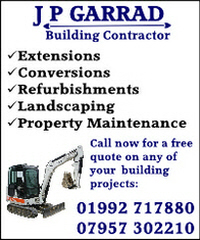 J P Garrad advert for building contractor services