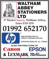Waltham Abbey Stationers advert