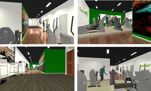 Concept design of the new SmartFit35 Fitness Club