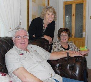 Denise and Peter Ashcroft with Councillor Brenda Dowding.