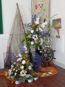 Harvest Flower Arrangement at St Thomas' Church, Parkgate