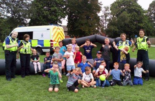 Police youth engagement event at Sytchcroft Park, Neston