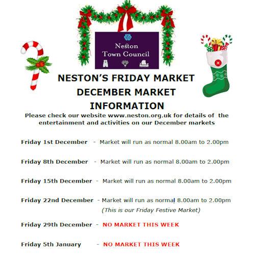 Friday Market Information Throughout December