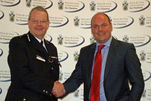Chief Constable Simon Byrne welcomes David Keane as the new Police & Crime Commissioner for Cheshire