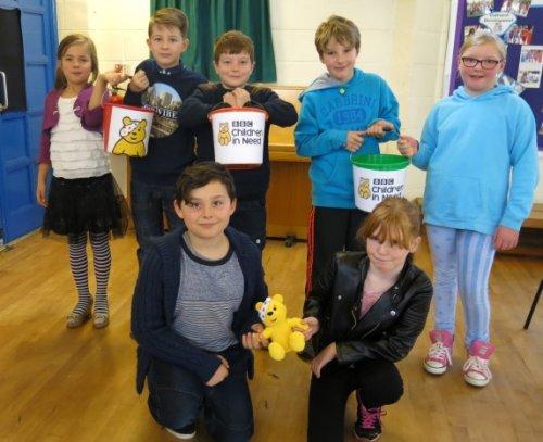 Raising money for Children in Need at Neston Primary School