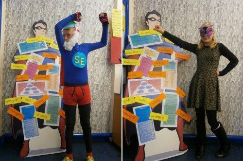 Superheroes day at Neston Primary