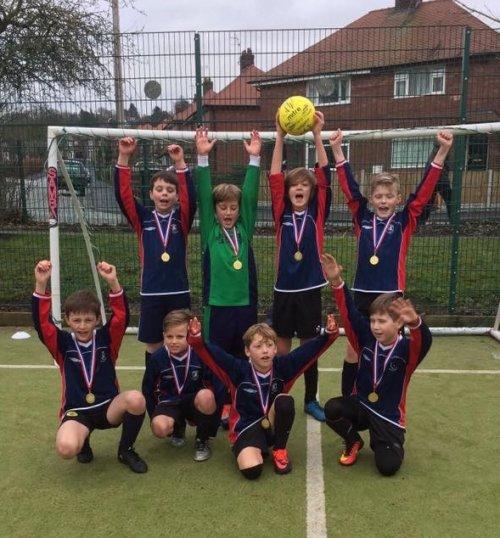 Big win at Small Schools Football Competition for St Winefride's Primary, Neston