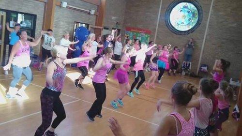 Neston resident Emma Weaver was delighted with the result of a Zumbathon held in Heswall at the weekend.