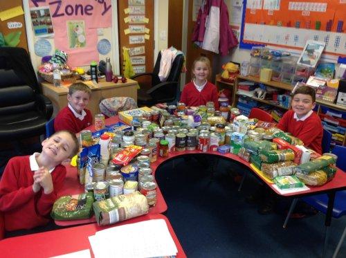 Woodfall School - Foodbank collections