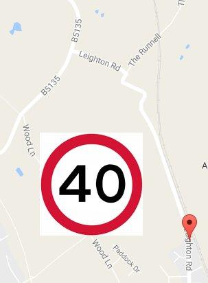 40mph proposed for Leighton Road