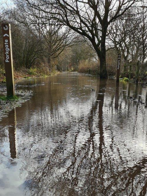 Wirral Way flooding