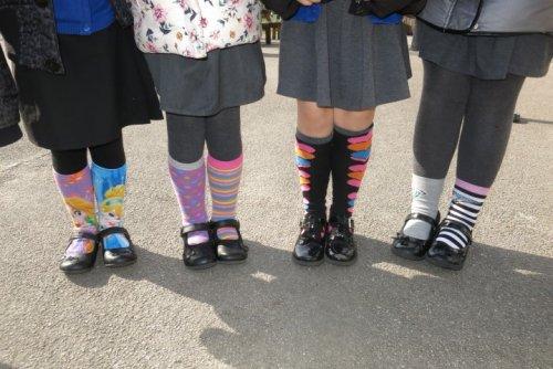 Neston Pupils pull their socks up for charity