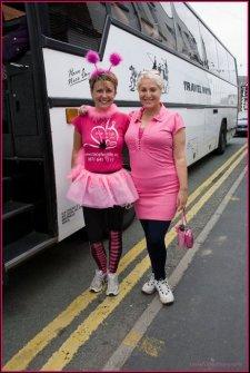 Pink Fillies take part in Race for Life 2011