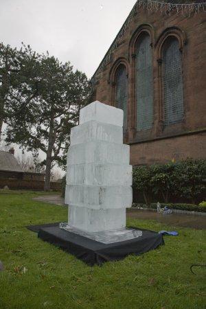 Ice Sculpture in Neston High St