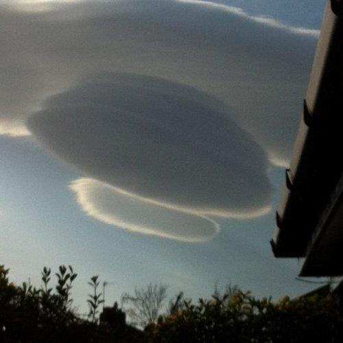 Lenticular clouds - photo by Janet Jones Mansell